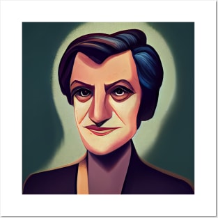 Ayn Rand | Cartoon Style Posters and Art